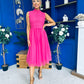 Sharon Lace & Tulle Occasion Dress Fuchsia