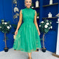 Sharon Lace & Tulle Occasion Dress Emerald