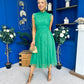 Sharon Lace & Tulle Occasion Dress Emerald