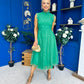 Sharon Lace & Tulle Occasion Dress Emerald
