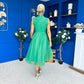 Sharon Lace & Tulle Occasion Dress Emerald