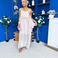 Frida Drape Detail Occasion Dress Pink
