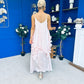 Frida Drape Detail Occasion Dress Pink