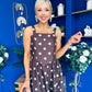 Casia Detailed Midi Dress Polka Coco