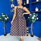 Casia Detailed Midi Dress Polka Coco