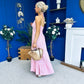Felicity Halterneck Midi Dress Pink