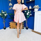 Kamilla Puff Sleeve Shirt Dress Red Polka Pink