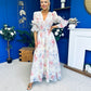 Holly 3D Floral Detailed Occasion Dress Floral Butter Cream