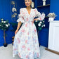 Holly 3D Floral Detailed Occasion Dress Floral Butter Cream