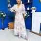 Holly 3D Floral Detailed Occasion Dress Floral Butter Cream