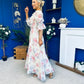 Holly 3D Floral Detailed Occasion Dress Floral Butter Cream