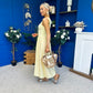 Dorris Detailed Midi Dress Yellow