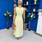 Dorris Detailed Midi Dress Yellow