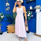 Dorris Detailed Midi Dress Pink