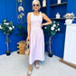 Dorris Detailed Midi Dress Pink