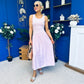 Dorris Detailed Midi Dress Pink