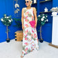 Lois Mazi Shift Dress Floral Cream