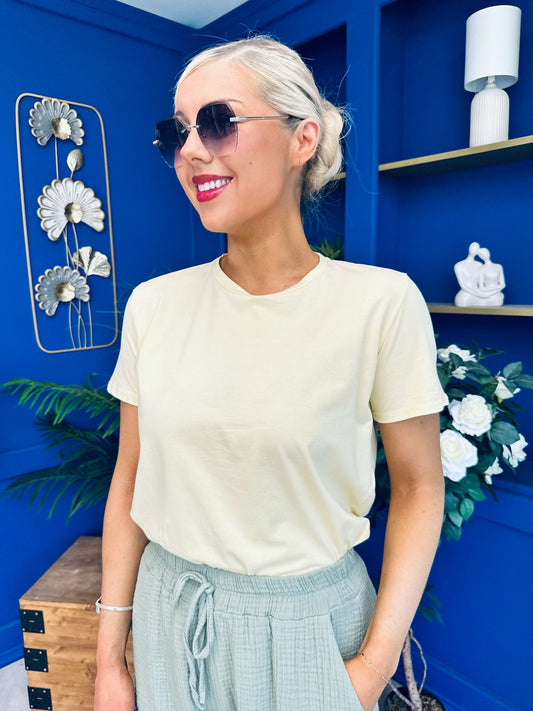 Calandra Casual Top Yellow