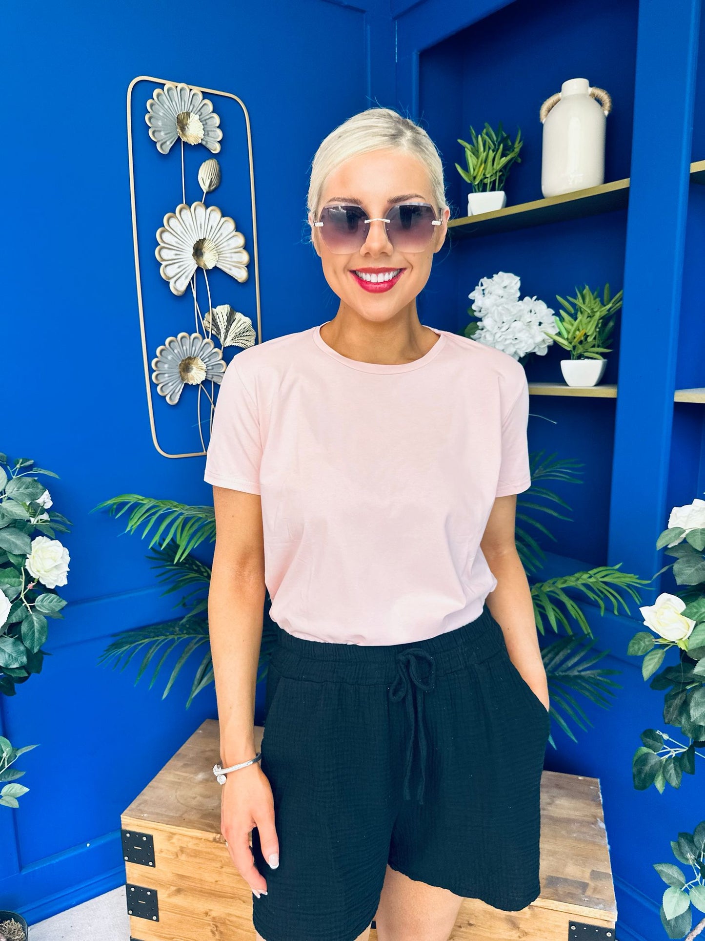 Calandra Casual Top Blush