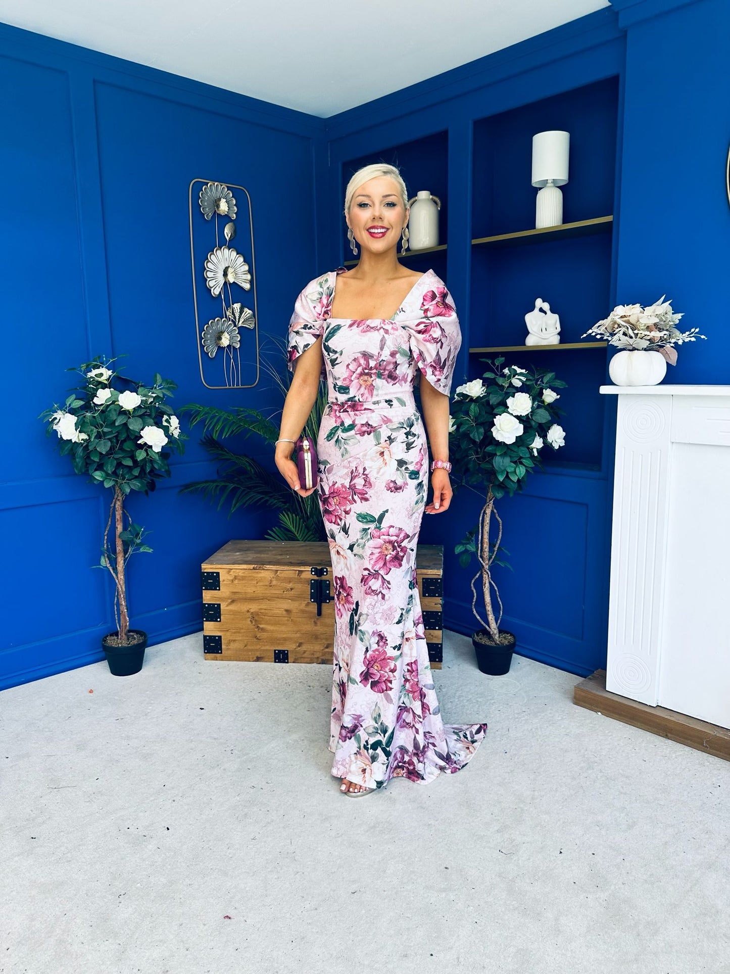 Melanie Detailed Occasion Dress Floral