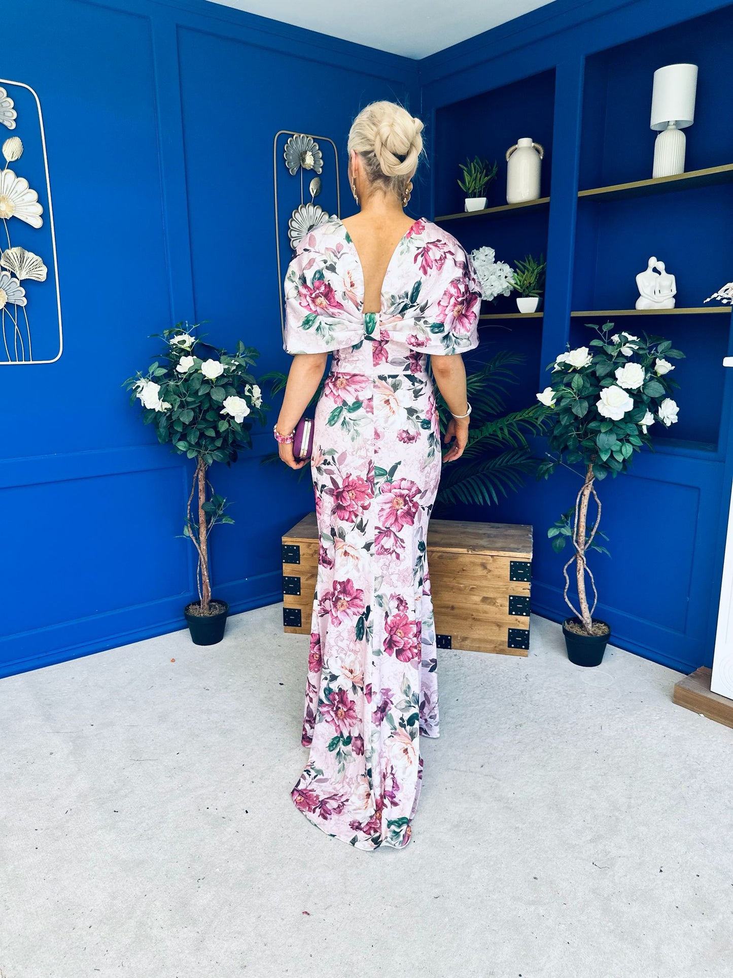 Melanie Detailed Occasion Dress Floral