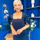 Meadow Detailed Occasion Dress Navy