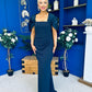 Meadow Detailed Occasion Dress Navy