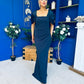 Meadow Detailed Occasion Dress Navy