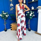 Silvia Halterneck Occasion Dress Rose