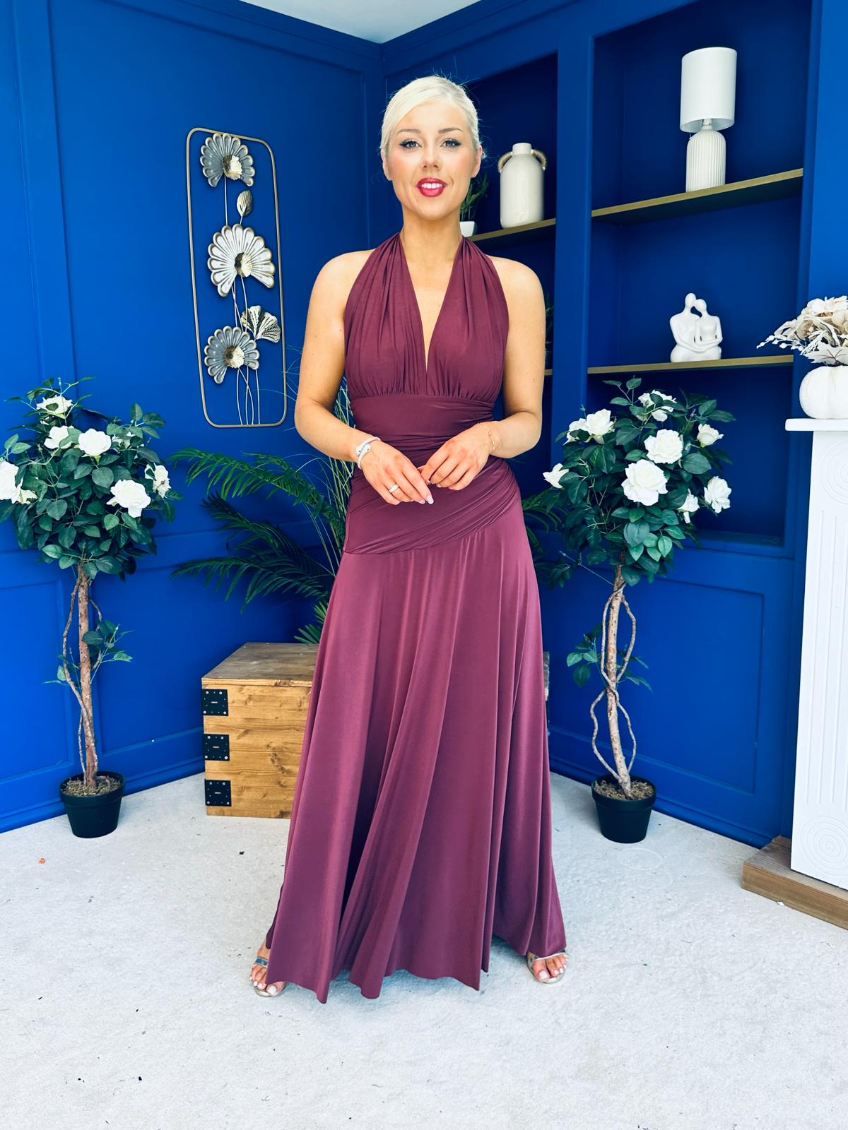 diane burgundy dress Nadine Merabi Diane Burgundy Dress 6