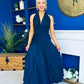 Diane Halterneck Occasion Dress Navy