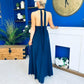 Diane Halterneck Occasion Dress Navy