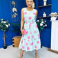 Sadhbh Tiered Midi Dress Pink Polka Pastel