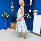 Sadhbh Tiered Midi Dress Pink Polka Pastel