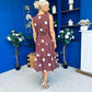 Sadhbh Tiered Midi Dress Cream Polka Coco