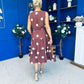 Sadhbh Tiered Midi Dress Cream Polka Coco