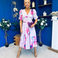 Dearbhla Banded Midi Dress Floral Lavender