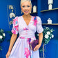 Dearbhla Banded Midi Dress Floral Lavender