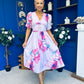 Dearbhla Banded Midi Dress Floral Lavender
