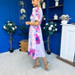 Dearbhla Banded Midi Dress Floral Lavender
