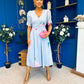 Dearbhla Banded Midi Dress Floral Blue