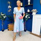 Dearbhla Banded Midi Dress Floral Blue