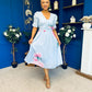 Dearbhla Banded Midi Dress Floral Blue