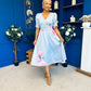 Dearbhla Banded Midi Dress Floral Blue