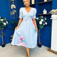 Dearbhla Banded Midi Dress Floral Blue