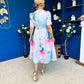 Dearbhla Banded Midi Dress Floral Blue