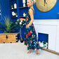Grayson Detailed Midi Dress Floral Navy