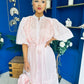 Nessa Frill Detail Occasion Dress Baby Pink