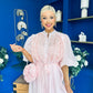 Nessa Frill Detail Occasion Dress Baby Pink