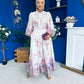 Martina Detailed Occasion Shirt Dress Floral Cream